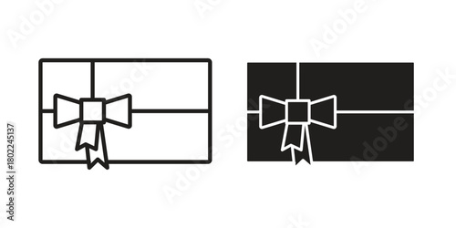 Gift voucher icon for web, app, infographic.
