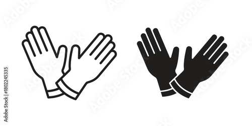 Glove icon for web, app, infographic.