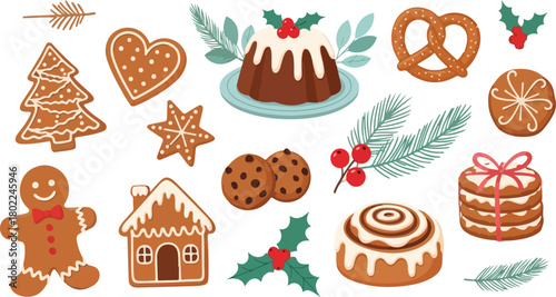 A Festive Collection of Christmas Dishes and Decorations