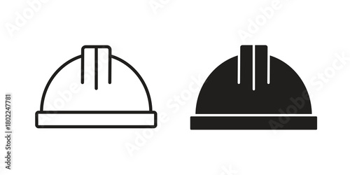 Helmet icon for web, app, infographic.