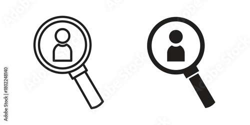 Hiring icon for web, app, infographic.