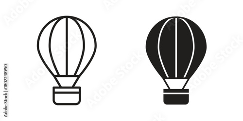 Hot air balloon icon for web, app, infographic.