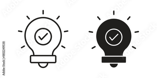 Idea icon for web, app, infographic.