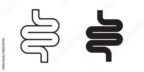 Intestines icon for web, app, infographic.