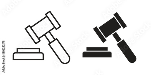 Law icon for web, app, infographic.