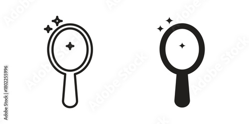 Mirror icon for web, app, infographic.