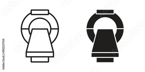 MRI icon for web, app, infographic.