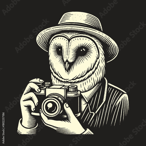 Owl Photographer Captures Moments with Precision and Focus.