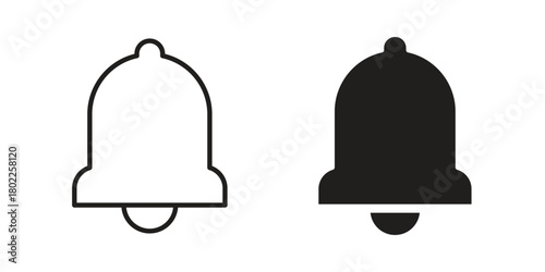 Notification icon for web, app, infographic.