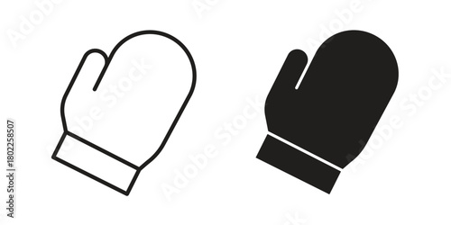 Oven mitt icon for web, app, infographic.