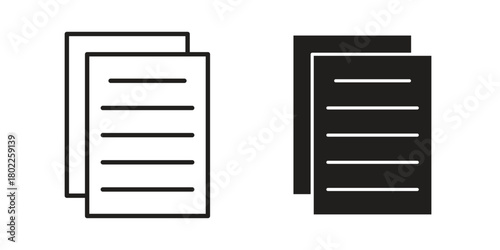 papers icon for web, app, infographic.