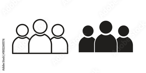 people icon for web, app, infographic.