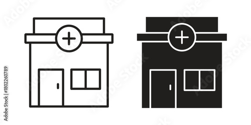 Pharmacy icon for web, app, infographic.