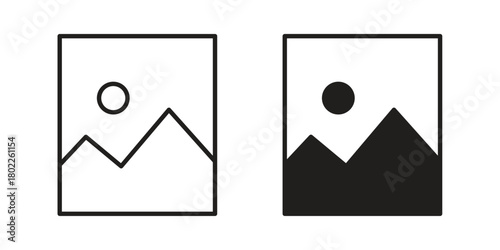 Picture icon for web, app, infographic.