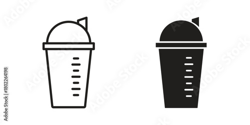 Protein shake icon for web, app, infographic.