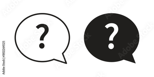 Question mark icon for web, app, infographic.