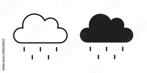 Rain icon for web, app, infographic.