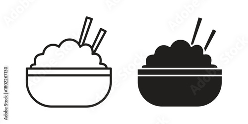 Rise Bowl icon for web, app, infographic.