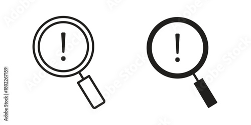 Risk analysis icon for web, app, infographic.