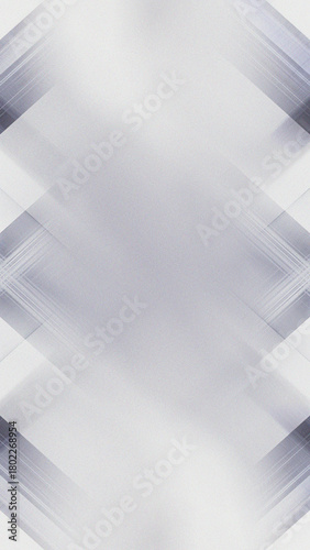Abstract geometric grey and white background with diagonal lines and subtle grain