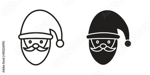 Santa Claus icon for web, app, infographic.