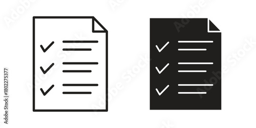 Task list icon for web, app, infographic.