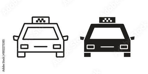 Taxi icon for web, app, infographic.