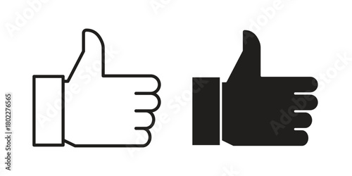 thumbs up icon for web, app, infographic.
