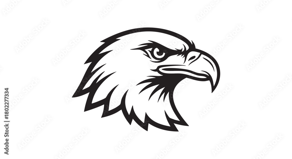 Obraz premium ## **1. Bald eagle head single icon SVG vector logo** 