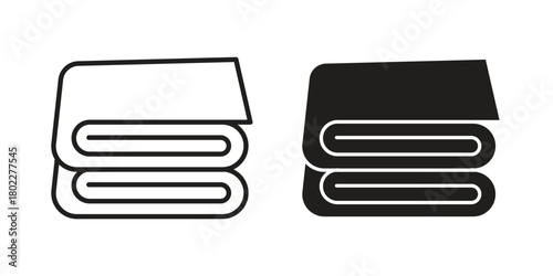 Towel icon for web, app, infographic.