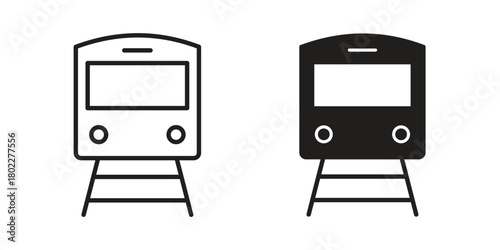 Train icon for web, app, infographic.