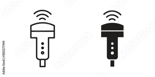Ultrasound icon for web, app, infographic.