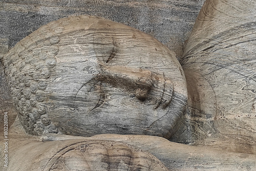 Reclining Buddha Face at Gal Viharaya Temple – Ancient Polonnaruwa, Sri Lanka