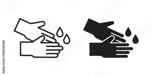 Wash hands icon for web, app, infographic.