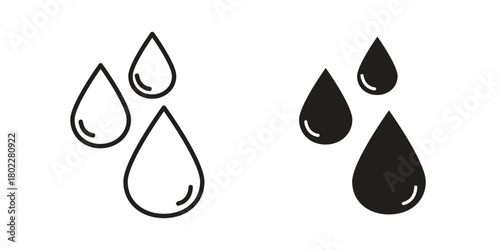 Water drop shape icon for web, app, infographic.