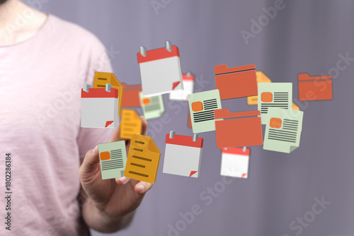 Abstract concept of digital...