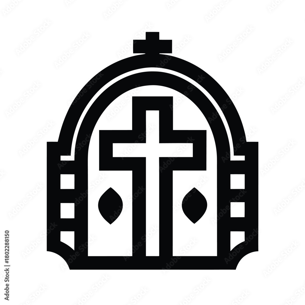 Obraz premium Jerusalem Cross Gate Icon Artwork