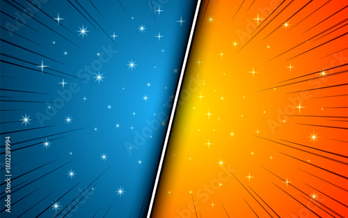 Comic style Versus Fight background design. Vector illustration.