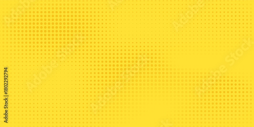 Abstract orange yellow dotted print background. Modern pop art dots comic pattern. Simple dots design.
