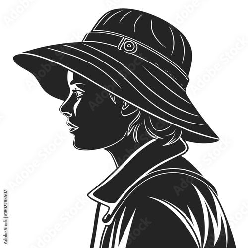 girl with hat