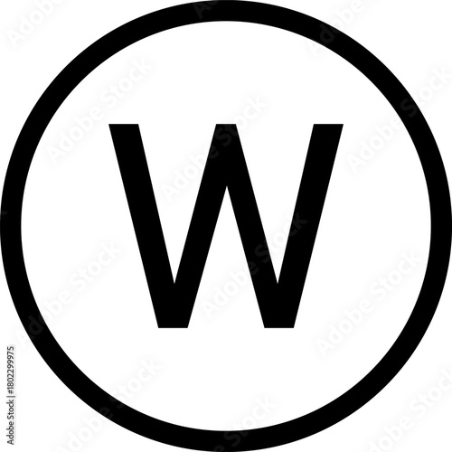 Wet cleaning. A circle with the letter W inside. Professional wet cleaning, performed at dry cleaners using specialized equipment. Information on the garment label. Warning symbol.