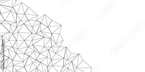 Abstract of simple gray line triangle pattern geometric background. Seamless geometric polygonal repeatable pattern swatch background, Trendy design vector background for web backdrop orpaper print.