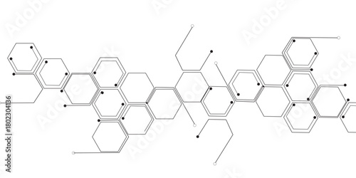 Abstract hexagon white background with shadow .white background Futuristic blue neon honeycombs. Modern technology design. Vector illustration.	
