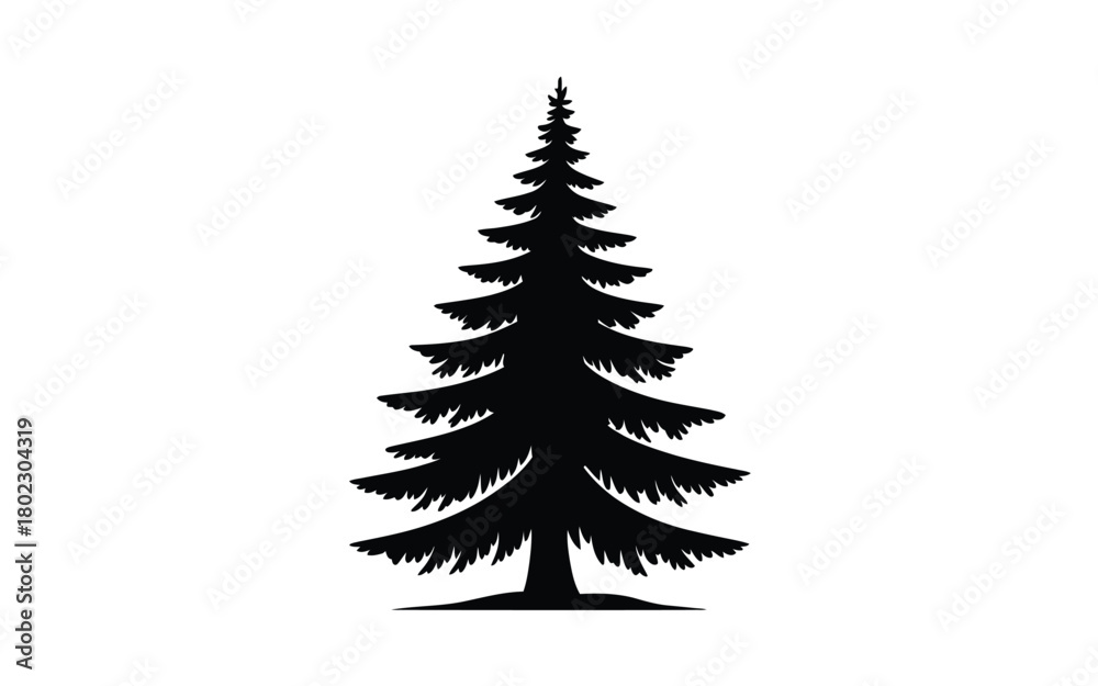 Obraz premium 0032_2_silhouette-of-evergreen-elegance-black-v_rnGcBpawQ7WcCpzw1GUhcw_P4F2VSLWQLmW9a640ZBCJg.eps