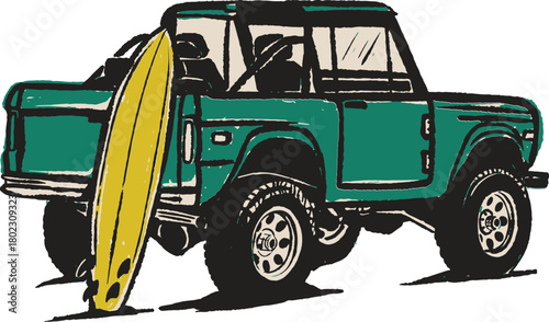 vector cartoon truck