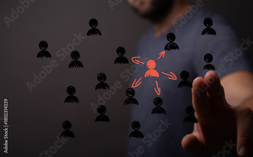 Stock photo of a hand inter...
