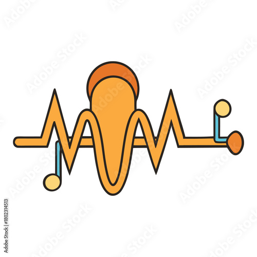 A rhythmic musical pulse beats steadily like a heartbeat, guiding melodies and movement with repeating waves of energy that keep the sound alive and in sync.”