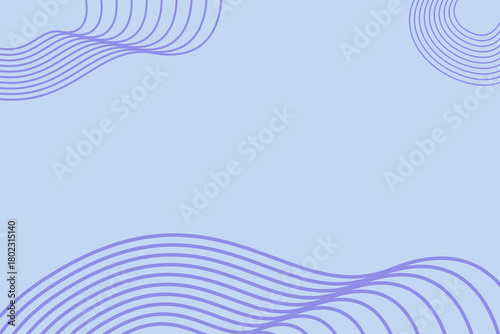 Abstract Wavy Line Background in Soft Purple — Minimalist Flow Design
