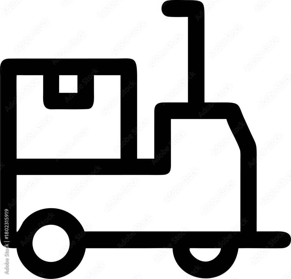 Obraz premium delivery truck icon