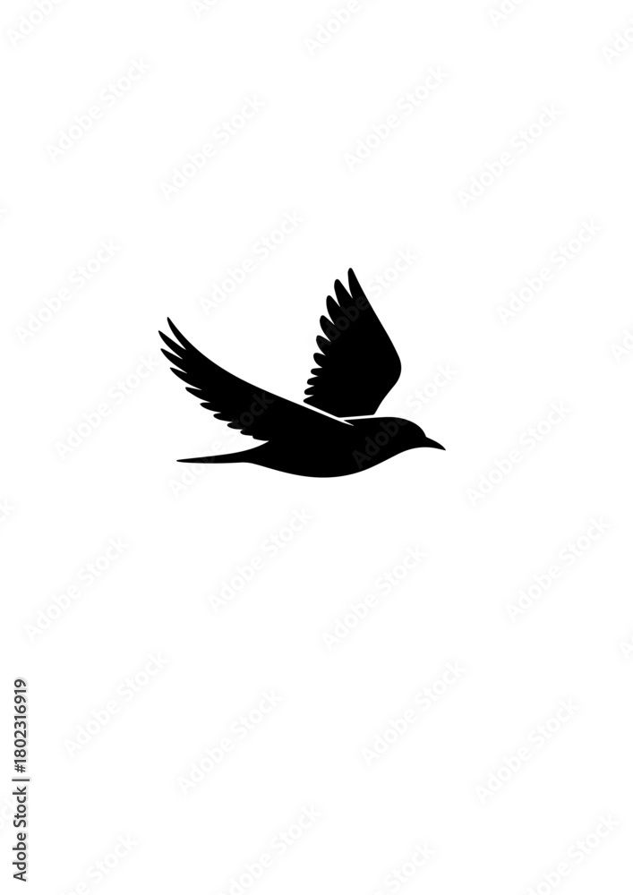 Obraz premium a-clean-vector-illustration-of-a-bird